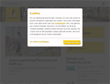 Tablet Screenshot of delft.fietsersbond.nl
